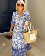 FAYE | Vestido Floral Elegante y Liviano