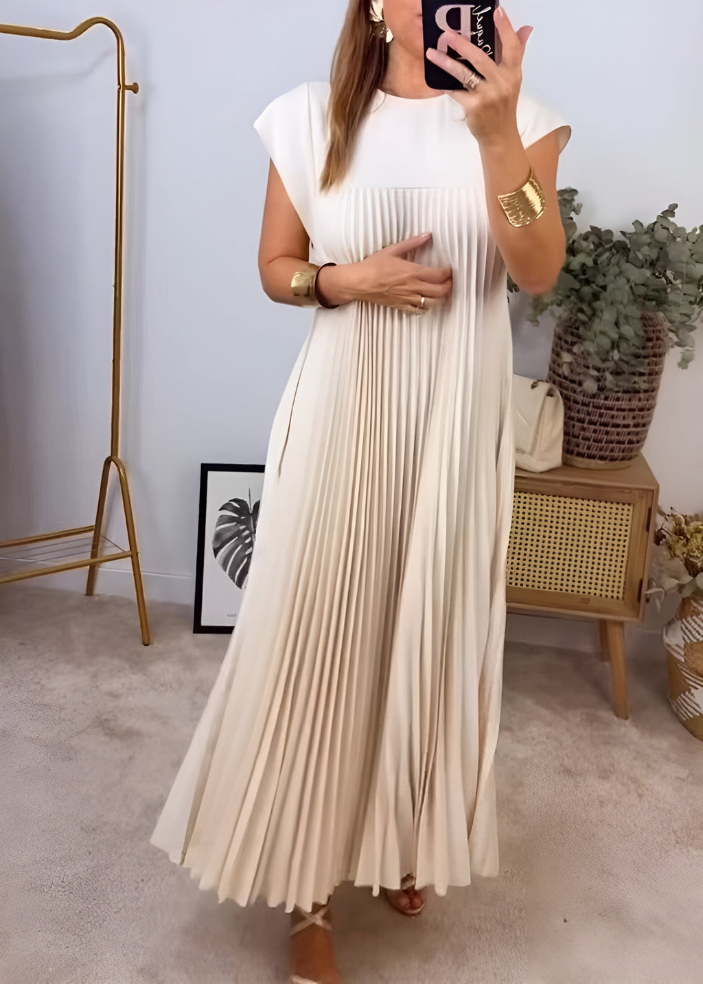 SIMONE | Vestido Ligero y Elegante con Pliegues