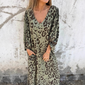 DENISE | Vestido con Diseño de Leopardo