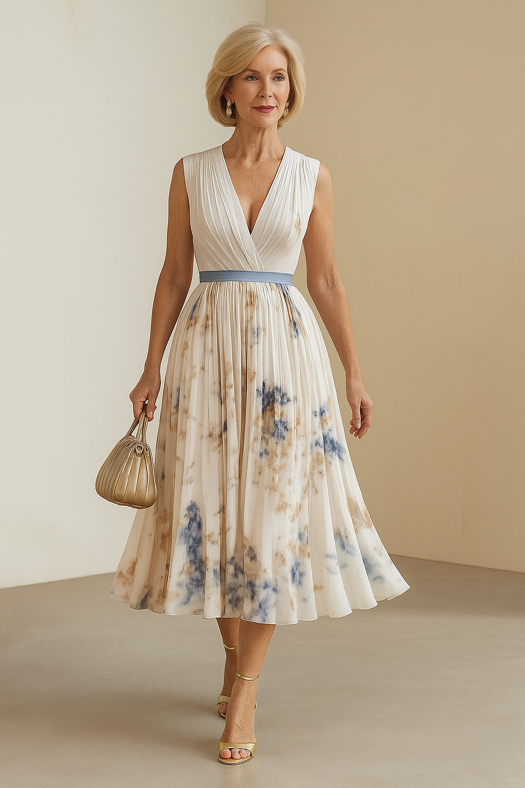 ELARA | VESTIDO SUAVE CON ESCOTE EN V
