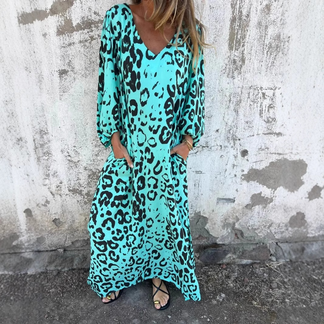 DENISE | Vestido con Diseño de Leopardo