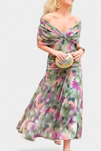 VIVIAN | Vestido Largo Floral con Escote en V