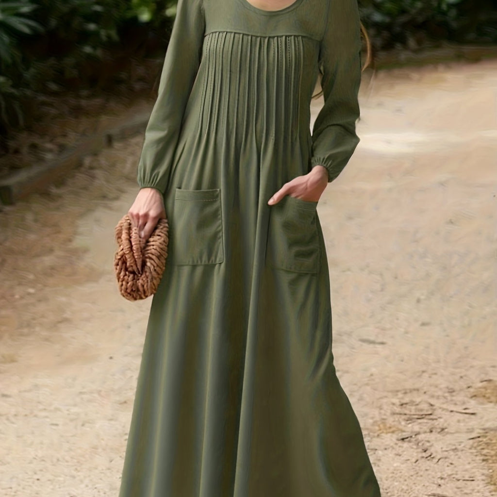 ELLA | Elegante Vestido Largo de Manga Larga