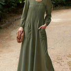 ELLA | Elegante Vestido Largo de Manga Larga
