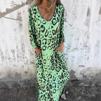 DENISE | Vestido con Diseño de Leopardo