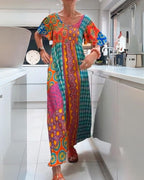 CORINNE | Colorful Bohemian Dress