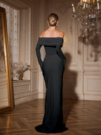 Vestido Maxi Sin Mangas Arrugado Akifumi en Color Negro