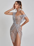 Vestido Corto Bailee de Lentejuelas
