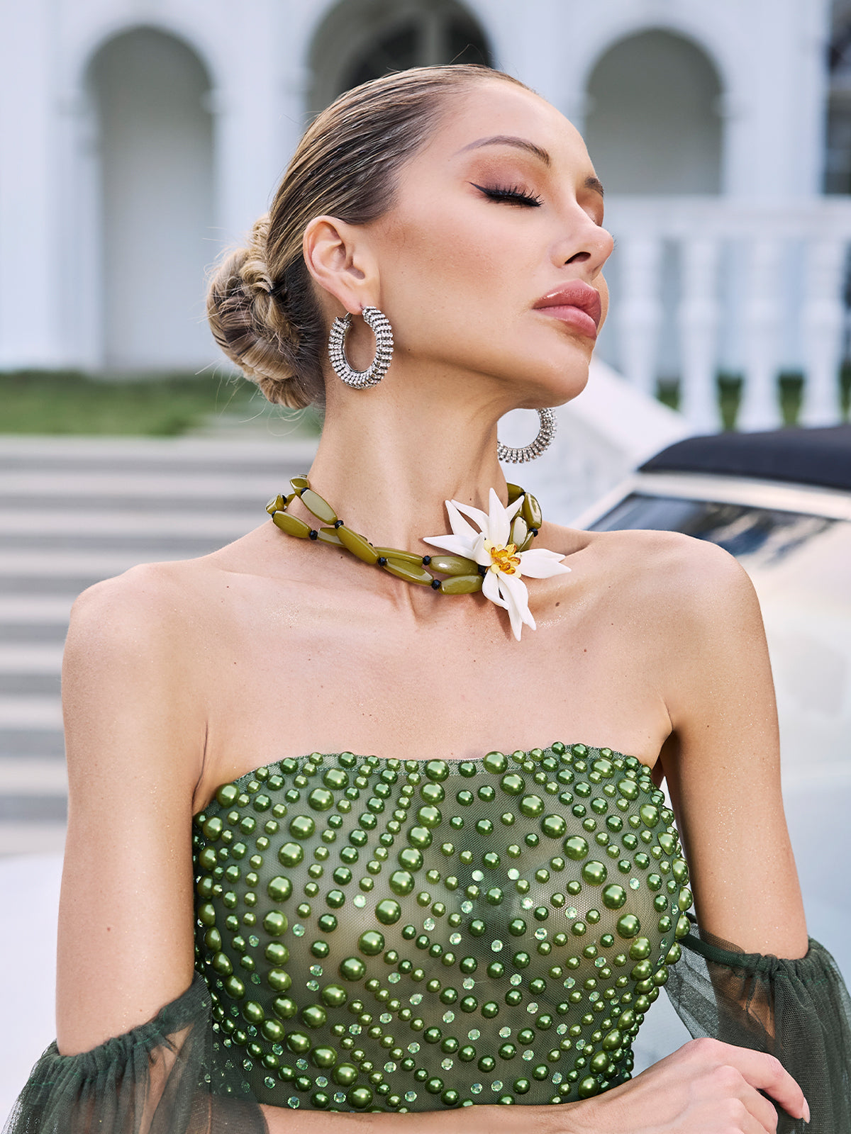 Collar Bohemio con Diseño Floral