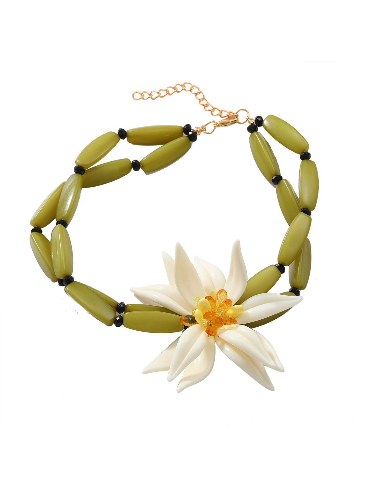 Collar Bohemio con Diseño Floral