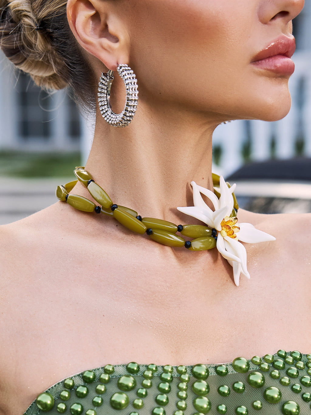 Collar Bohemio con Diseño Floral