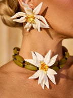 Collar Bohemio con Diseño Floral