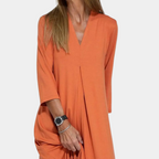 Maxi Vestido de Verano con Escote en V | Corte A-Line Fluido