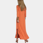Maxi Vestido de Verano con Escote en V | Corte A-Line Fluido