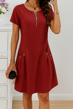 FLORA | VESTIDO ELEGANTE CON BOLSILLOS INTEGRADOS