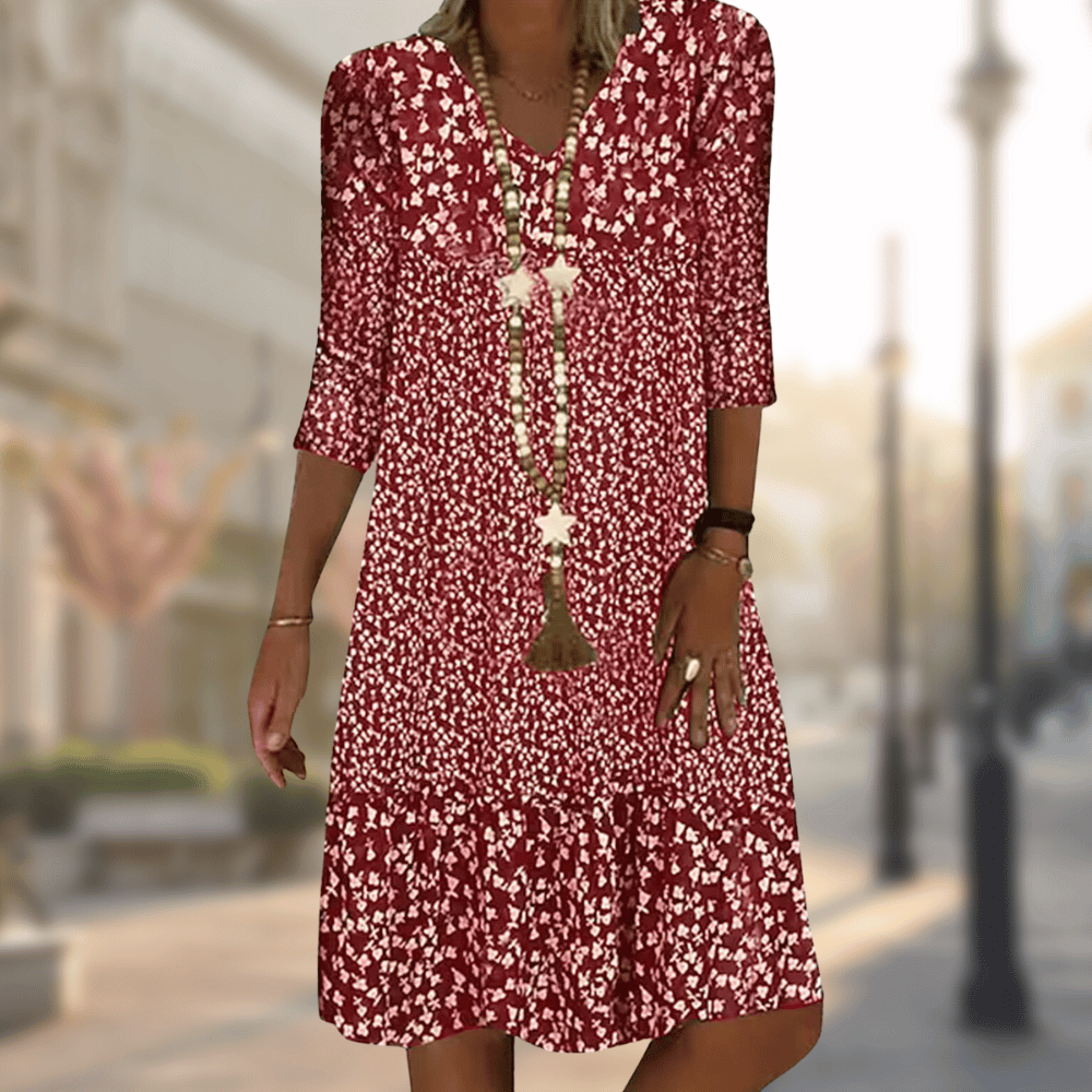 JUNIO | ELEGANT PRINTED DRESS