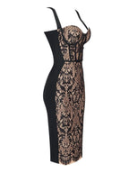 Vestido de Encaje Vendaje Finbar