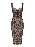 Vestido de Encaje Vendaje Finbar