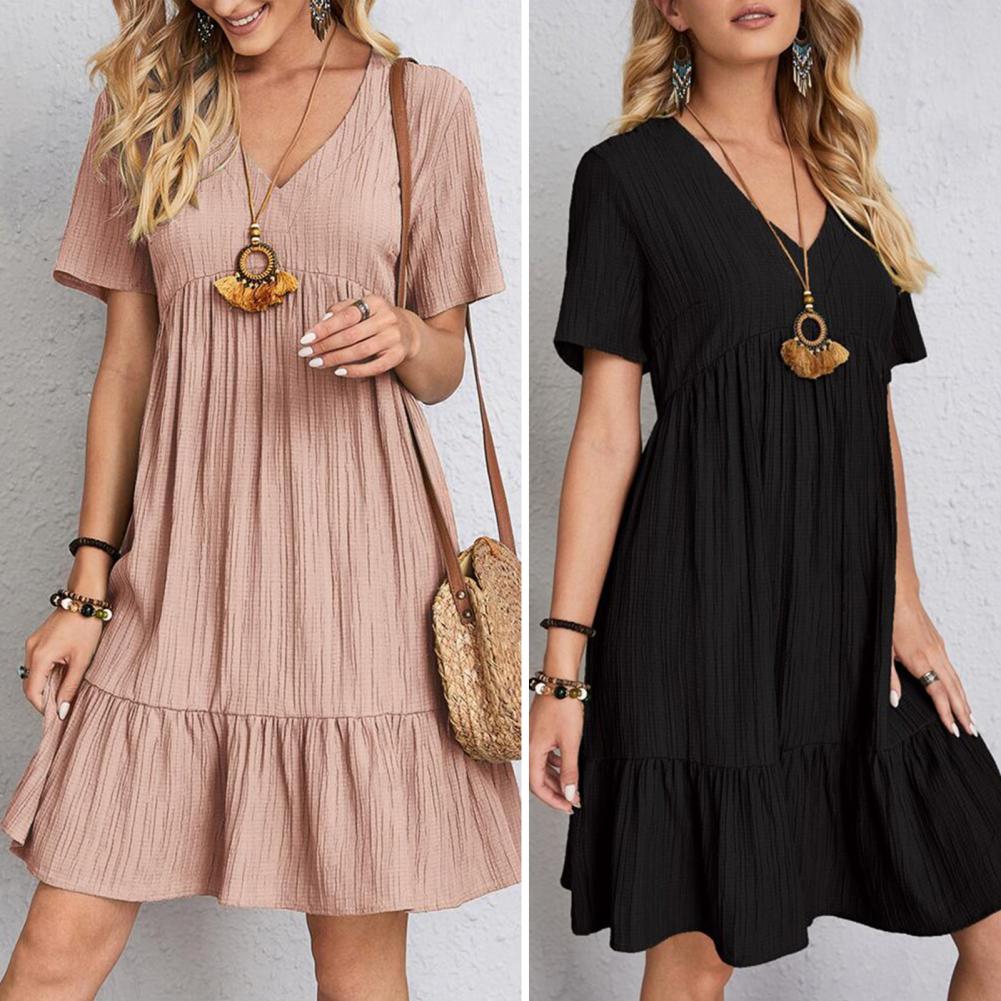 SANDRA | VESTIDO ELEGANTE CON DETALLE PARA DISIMULAR EL VIENTRE