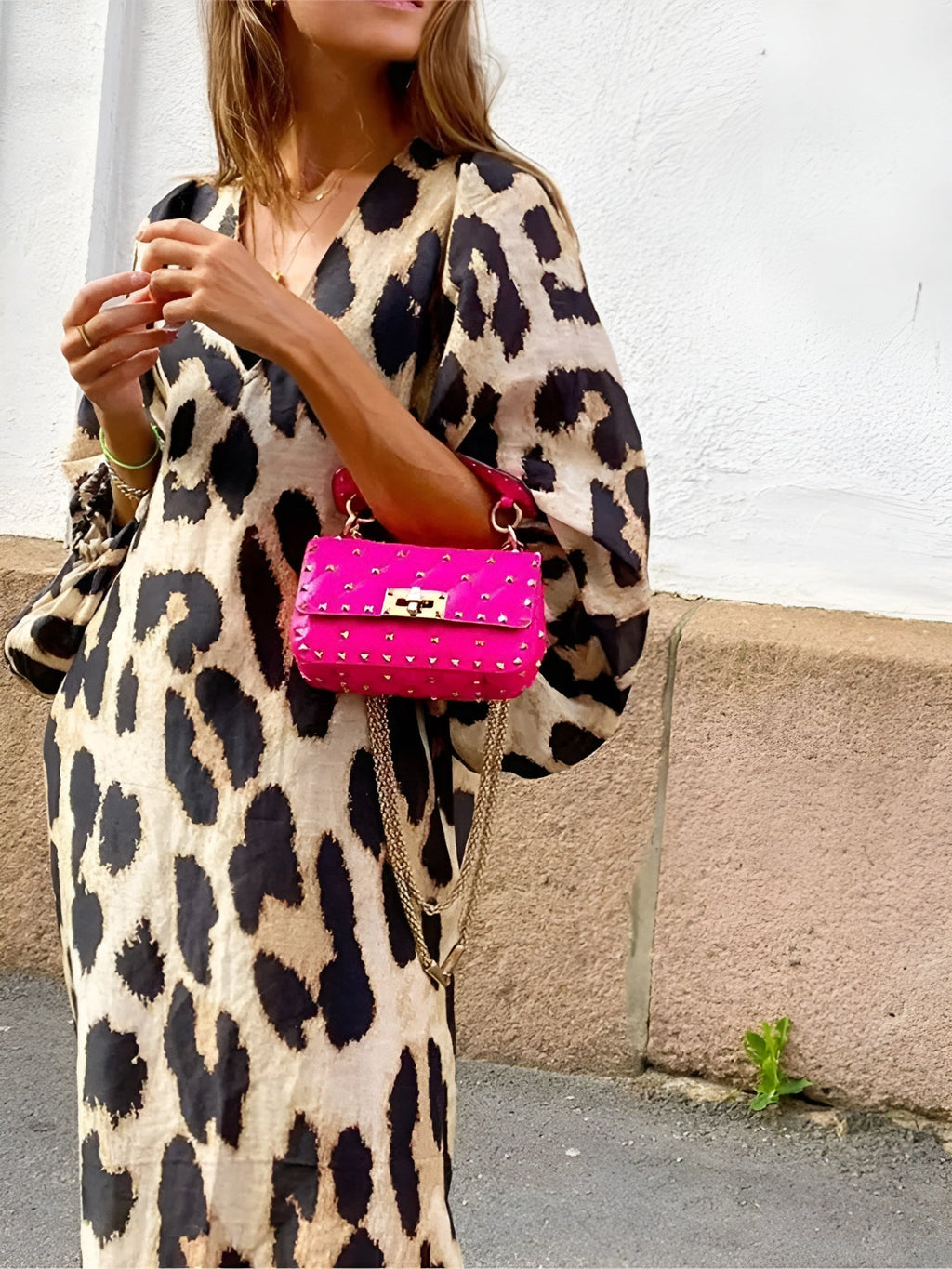 SILVIE | VESTIDO ELEGANTE CON ESTAMPADO DE LEOPARDO