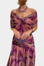 VIVIAN | Vestido Largo Floral con Escote en V