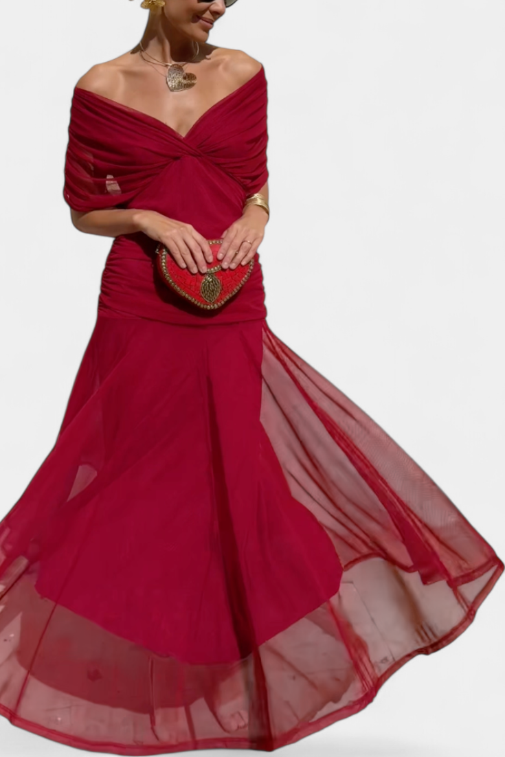 VIVIAN | Vestido Largo Floral con Escote en V