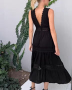 AUDREY | VESTIDO ELEGANTE CON CUELLO EN V