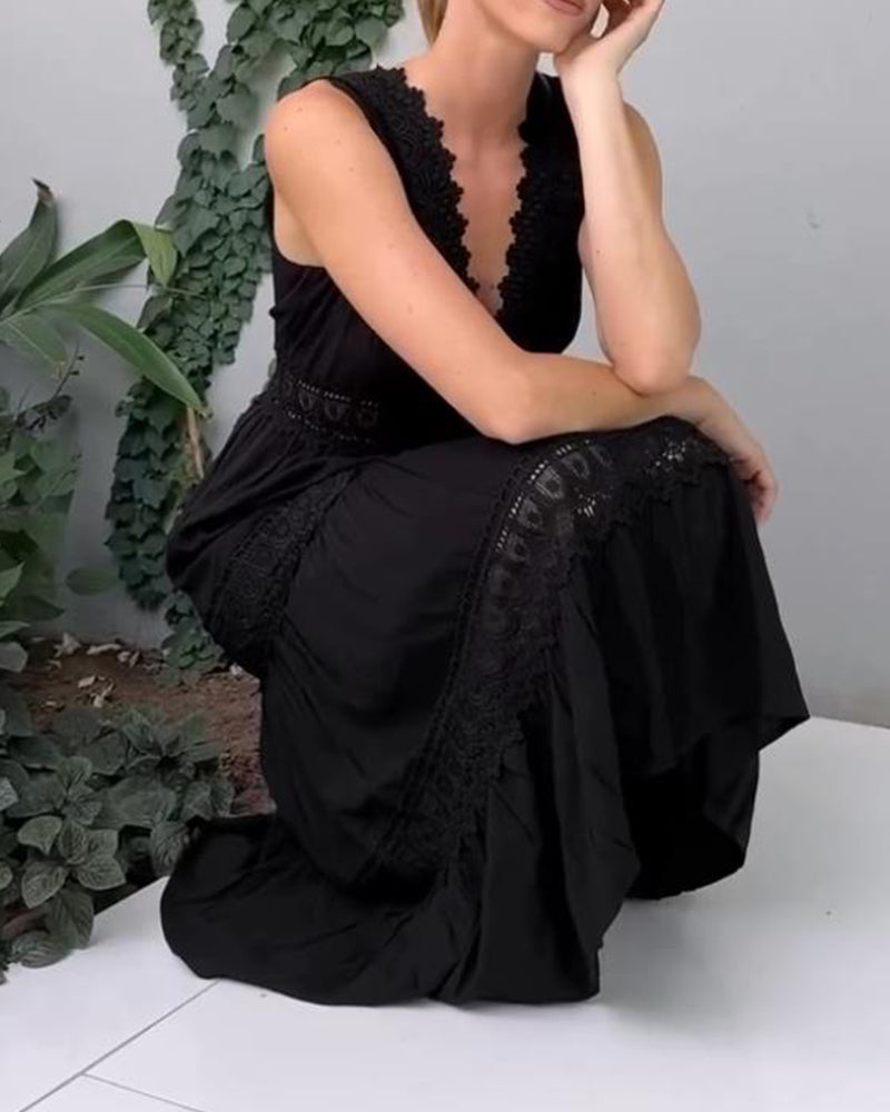 AUDREY | VESTIDO ELEGANTE CON CUELLO EN V