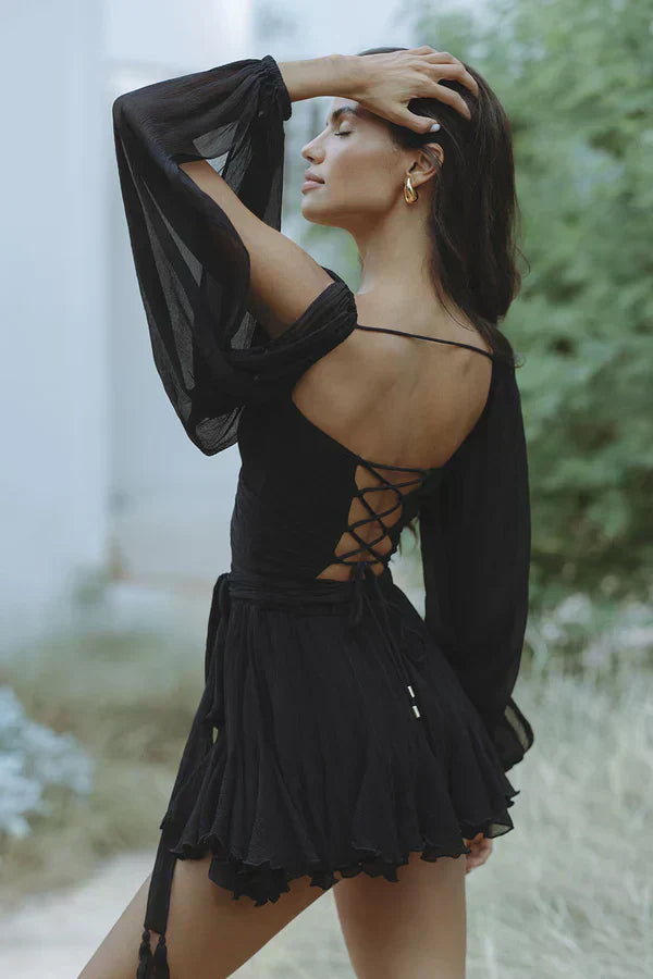 DIANNE | Mini Vestido con Mangas Elegantes