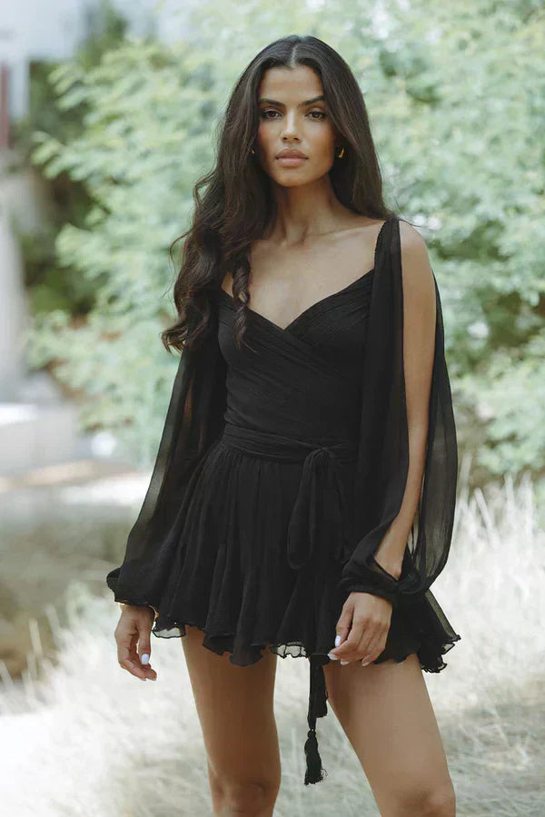 DIANNE | Mini Vestido con Mangas Elegantes