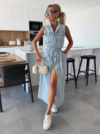 GWEN | MAXI DENIM DRESS