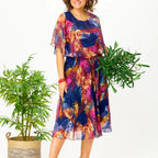 BARBARA | Vestido de Chiffon Confortable en Talla Grande