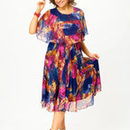 BARBARA | Vestido de Chiffon Confortable en Talla Grande