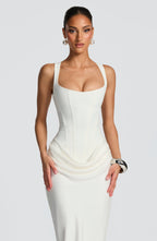 VALENTINA | MAXI DRESS WITH SQUARE NECKLINE