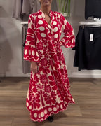 MARIELLE | VESTIDO MAXI ELEGANTE CON DISEÑO ESTAMPADO