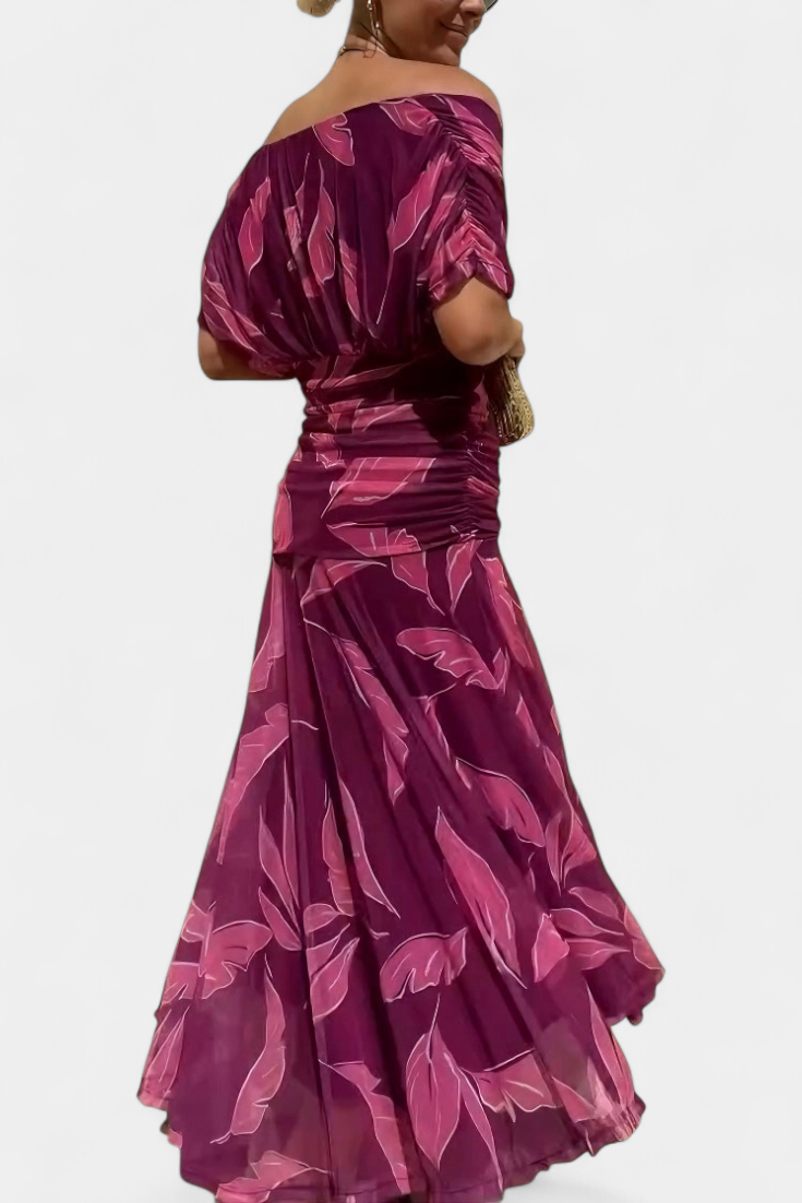 VIVIAN | Vestido Largo Floral con Escote en V