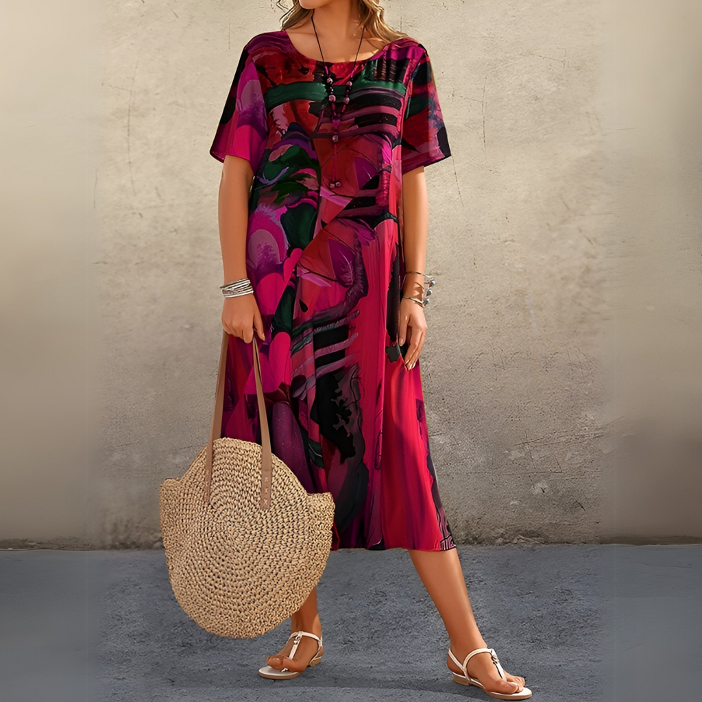 JOELLE | VESTIDO FLORAL CON UN TOQUE LIGERO Y ELEGANTE