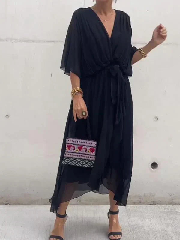 MYRA | Vestido Liviano con Escote en V