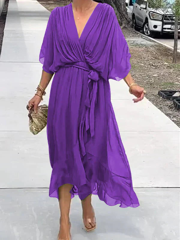 MYRA | Vestido Liviano con Escote en V