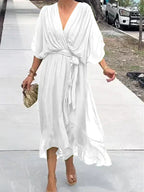MYRA | Vestido Liviano con Escote en V
