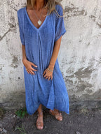 "GERALDINE | VESTIDO CÓMODO CON ESCOTE EN V"