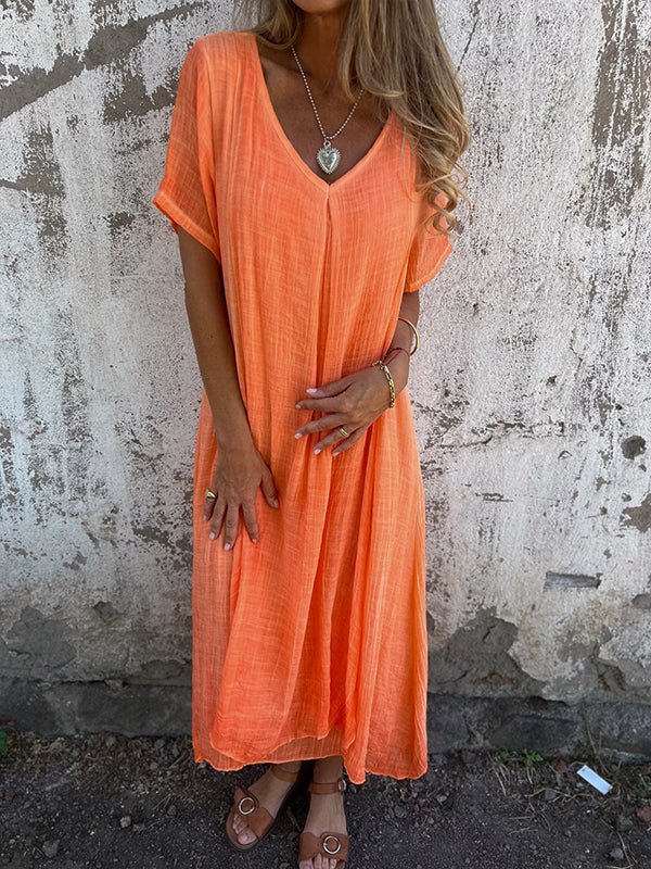 "GERALDINE | VESTIDO CÓMODO CON ESCOTE EN V"