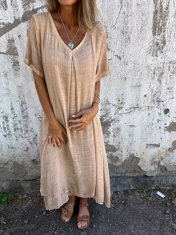 "GERALDINE | VESTIDO CÓMODO CON ESCOTE EN V"