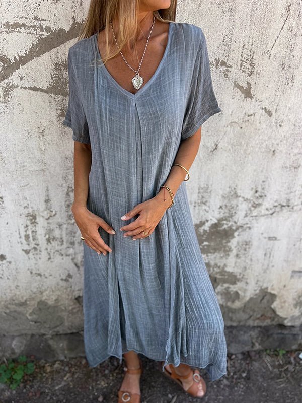 "GERALDINE | VESTIDO CÓMODO CON ESCOTE EN V"