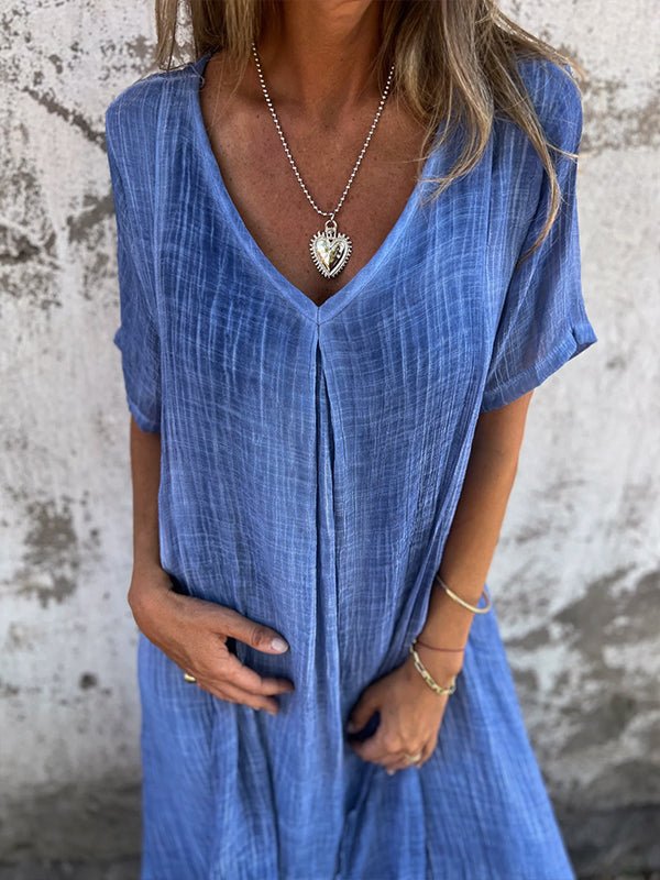 "GERALDINE | VESTIDO CÓMODO CON ESCOTE EN V"
