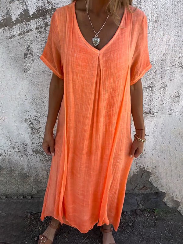 "GERALDINE | VESTIDO CÓMODO CON ESCOTE EN V"