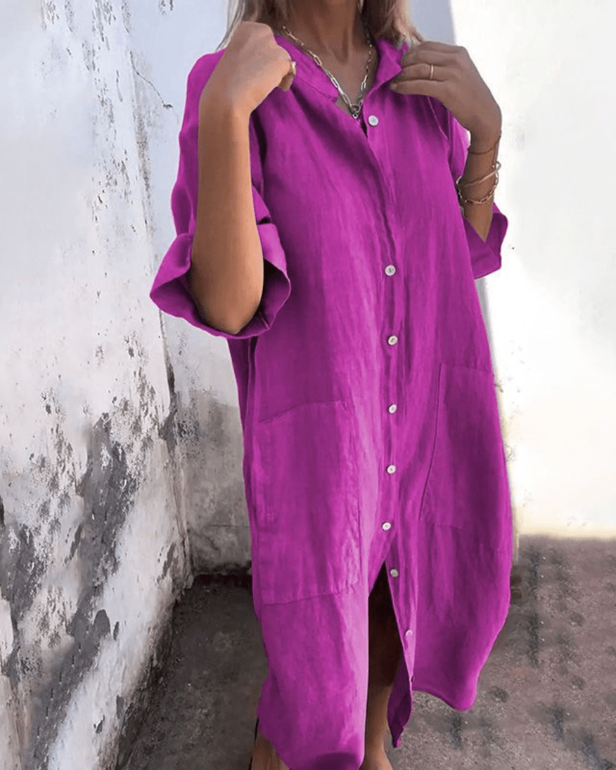 NATALIE | Vestido Camisero Inspirado en Ibiza