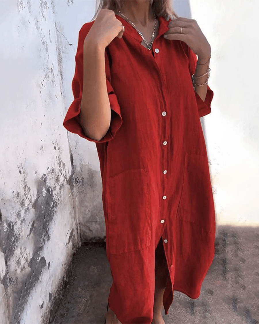 NATALIE | Vestido Camisero Inspirado en Ibiza