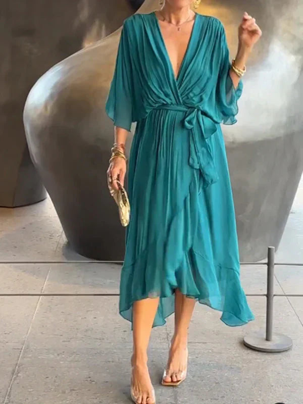 MYRA | Vestido Liviano con Escote en V