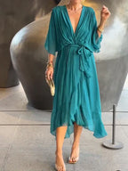 MYRA | Vestido Liviano con Escote en V